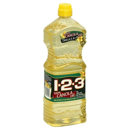 1-2-3 100% Canola Oil 33.8 oz. / 1 lt.