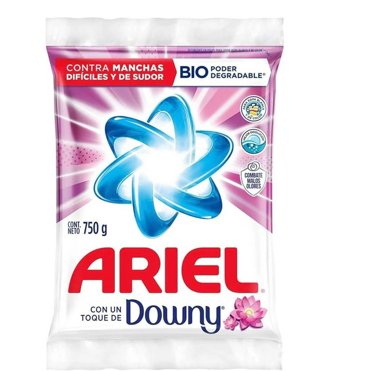 Ariel Laundry Detergent with a Touch of Downy / Detergente para ropa Ariel con un toque de Downy 750gr