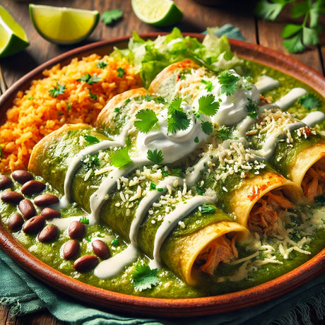 Enchiladas Verdes con Pollo